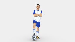 Soccer Player 1114-4 style, football, people, miniatures, realistic, sportsman, footballer, character, 3dprint, man, sport