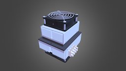 ATA-035-12 air to air cooler heat, pump, cooler, solid, conditioner, state, 35, cooling, tec, watt, peltier, thermoelectric, air