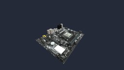 MSI-B450M-PRO-M2-MAX motherboard, msi, blender, itmo, itmouni, studyingmodel
