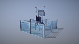 Railway RW_Power_Station tower, room, storage, power, control, airplane, exterior, transformer, garage, international, shed, electricity, airport, railway, barn, wire, aircraft, hangar, grid, station, terminal, fuse, gateway, passage, current, passageway, airbridge, teletrap, airlift, low-poly, building