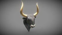 Minoan Bulls Head Rhyton bull, statue, museum, head, taurus, minoan, crete, heraklion, photogrammetry, archaeology
