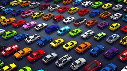 DRIVE: Low Poly Cars world, vehicles, cars, rally, muscle, pack, drift, low-poly, poly, racing, stylized