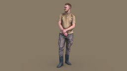 Worker in Rubber Boots standing, garage, walking, photorealistic, bag, service, worker, labor, uniform, rubber, hardhat, builder, waiting, photoreal, step, overall, strongman, gloves, handyman, coveralls, helmet, man, male, construction