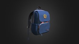 Bag school, bag, model, scan, 3dscan, 3dmodel