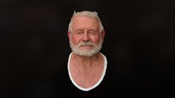 Elderly man face, hair, anatomy, white, people, portrait, beard, reconstruction, moustache, old, head, wrinkles, wrinkle, mask, bearded, elderly, individual, squint, character, photogrammetry, asset, 3d, bust, scan, man, human, male, skin, person