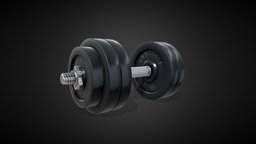 Dumbbell Weights textures, sports, with, obj, tutorial, dumbbell, fbx, marmoset, modelled, renders, weights, rendered, substancepainter, substance, painter, blender, textured