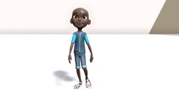 cartoon boy armature animation toon, boy, african, afrique, character, cartoon