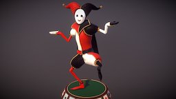 The lucky charm red, cute, staffpick, white, dance, casino, lucky, joker, lord, costume, charm, loop, poker, jester, shyguy, character, cartoon, car, animation, funny, black, ring, gold