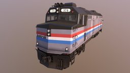Realistic Train HQ train, wagon, game-art, boogie, vehicle, railwagon