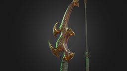 Medieval Rare Bow bow, medieval, rare, lowpoly, gameasset