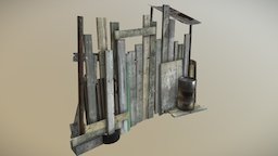 Raider Clutter 10 barricades, game-asset
