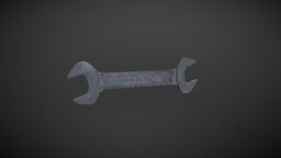 Weathered Spanner wrench wrench, spanner, gameobject