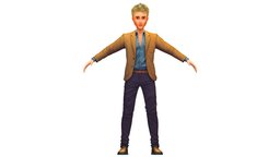 Cartoon High Poly Subdivision Avatar 018 body, toon, style, leather, avatar, cloth, shirt, cage, fashion, bow, hipster, jacket, clothes, pants, sand, brown, baked, young, strap, tie, boots, jeans, sleeves, casual, mens, buttons, boobs, look, cuff, pockets, sandy, diffuse-only, metaverse, hairstyle, baked-textures, trendy, dressing-room, dressingroom, character, "blue", "textured", "clothing"