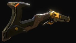 Overwatch Ashes The Viper 3dcoat, ashe, 3dprinted, lever, overwatch, leveractionrifle, maya, 3dprint, gun