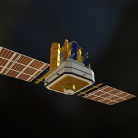 SOHO astronomy, satellite, blender, space