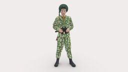soviet scout 1107 soldier, people, security, scout, miniatures, realistic, character, 3dprint, man, military, human, male
