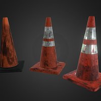 Traffic Cones prop, cone, bart