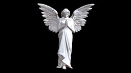 Angel bird, people, wings, angel, cemetery, print, statue, woman, sculptures, prayer, art, female, sculpture, wing