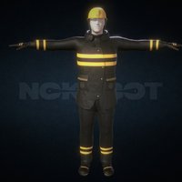 Fireman Uniform games, unreal, classic, fireman, uniform, nokobot, morph3d, unity