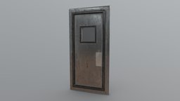 Metal Door metal, substancepainter, substance, game, blender, industrial, door