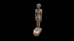 1914.603 Female Statuette egypt, statuette, wood, cleveland_museum_of_art