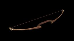 Bow of the Pack Hunter arrow, bow, viking, medieval, elder, scrolls, skyrim, morrowind, longbow, norse, shortbow, weapon, game, free, wolf