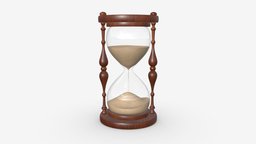 Hourglass egg timer 03 hour, time, clock, egg, sand, timer, hourglass, minute, counting, sandglass, glass, 3d, pbr, watch