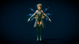 Crystal Mage T pose body, anatomy, crystal, store, mage, bodypart, anatomystudy, sorceress, cyclesrender, girlmodel, girl-model, anatomy-human, girlcharacter, blender, witch, blue