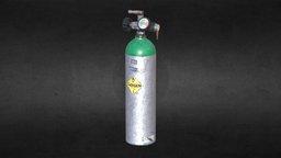 Oxygen Tank gas, chemical, oxygen, tank, o2, chemicals, substancepainter, substance, industrial