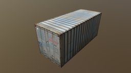 Container lowpolly, container, lowpollycontainer