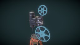 Film projector film, fanart, vintage, classic, mafia, 19th-century, 30th, 30th-years, substancepainter, substance, game