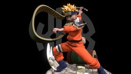 Naruto Figure mini, kid, boy, figure, comic, ninja, shinobi, commission, collectible, statue, manga, actionfigure, naruto, kunai, 3d-model, comicart, 3dprint, male, anime