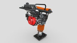 Vibratory Rammer jack, plate, work, concrete, sand, toad, dirty, gravel, machine, engine, cement, jumping, pavement, soil, compaction, vibratory, building, industrial, rammer, tamp