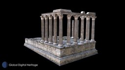 Roman Temple of Evora portugal, laserscanning, faro, evora, romantemple, photogrammetry, archaeology