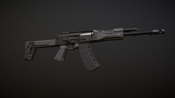 Low-Poly AK12 (outdated) ak, work-in-progress, ak-12