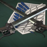 3D Gear Blades (Attack on Titan) on, titan, attack, sword, blade