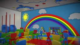 3D Kindergarten Model school, playroom, baby, toy, balloon, children, toys, study, child, kindergarten, store, classic, play, pool, classroom, bookcase, education, engine, unrealengine4, elementary, lesson, creche, daycare, modeling, unity, architecture, book, asset, game, 3d, poly, model, design, gameasset, interior, ball, gameready, playschool, ball-gown, "elementary-school", "unreael"
