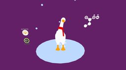 Goose and Snow snowman, winter, scarf, snow, rig, christmas, wonderland, science, chemistry, goose, 3d-model, chilly, maya, asset, 3d, lowpoly, model, home, animation, gameready, alchemie