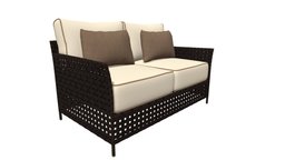 Pinery Sofa Brown & Beige sofa, lounge, furniture, outdoor, zuo, zuomod