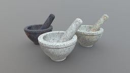 Mortar And Pestle tea, ancient, household, vintage, retro, misc, medievil, middle, props, tool, science, old, medicine, kitchen, kitchenware, pestle, granite, alchemy, ages, mortar, herbs, lowpoly, stone, medical, fantasy, dark, gameready