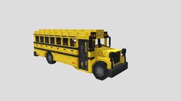 School Bus blockbench, model
