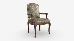 Armchair 10 room, cushion, armchair, comfortable, seat, lounge, furniture, living, old, fabric, comfort, contemporary, 3d, pbr, chair, home, interior