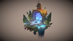 The Gate tower, gate, fanart, whimsical, props, digital3d, handpainted, stylized, fantasy, magic