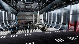 imperial star destroyer hangar (fake 3D test) 360, wars, hangar, star, bridge, environment