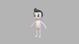 Character077 Man body, toon, white, boy, people, pose, stick, mascot, ad, teen, stickman, character, cartoon, man, male, simple, guy