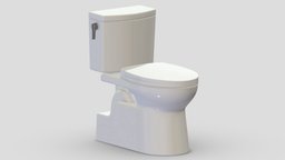 TOTO Vespin II Two-Piece Toilet room, modern, bathroom, bath, cast, shower, nexus, classic, toilet, tub, vr, ar, toto, rest, iron, freestanding, restroom, clayton, toilets, soaker, 3d, design, air, concept, interior, washlet, amies