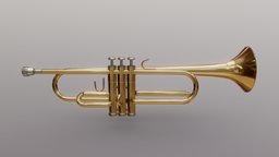 Trumpet music, trumpet, 3dee