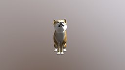 Animated Dog, Shiba Inu mesh, dog, play, family, pets, anim, hund, movement, shiba, partner, animate, inu, animation