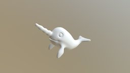 Narwhal Ring Holder cute, holder, narwhal, paperweight, ringholder, decoration, ring