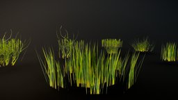 Realistic Grass Pack For Games Free! grass, vegetation, nature, foilage, lowpolymodel, lowpoly-blender, grasses, gameasset, grassfield